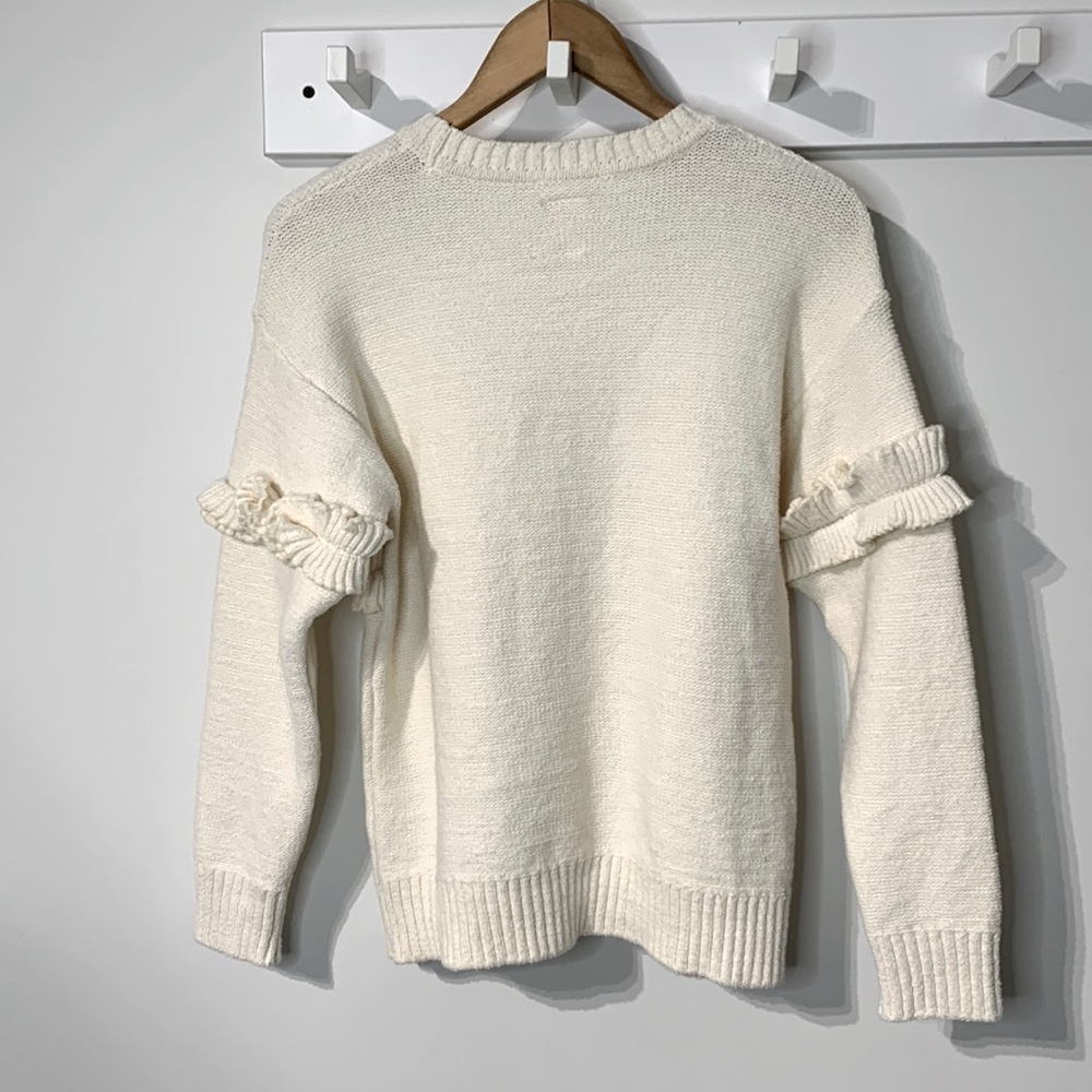 Zara Fancy Collection Ruffle Knit Sweater - Picture 2 of 5